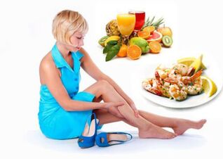Adequate nutrition in the treatment of varicose veins